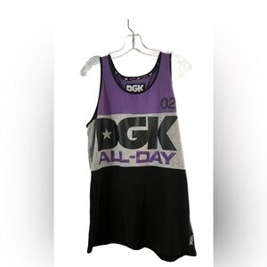 DGK Purple, Gray, and Black Graphic Tank, barely worn, men’s medium